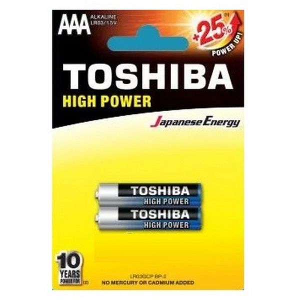 Батарейка Toshiba LR03 AAA алкалиновый 2 шт.