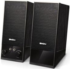 Компьютерная акустика Sven SPS-604 2.0 черный 4Вт портативные